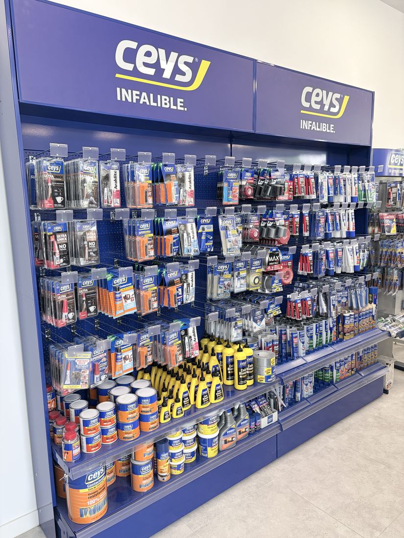 Exposición interior de tienda
